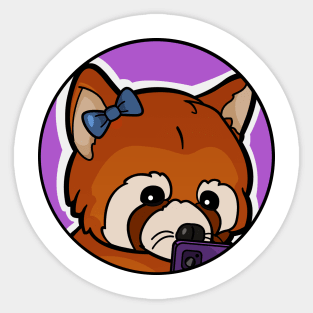 Zoodraws Courtney The Red Panda Logo Sticker